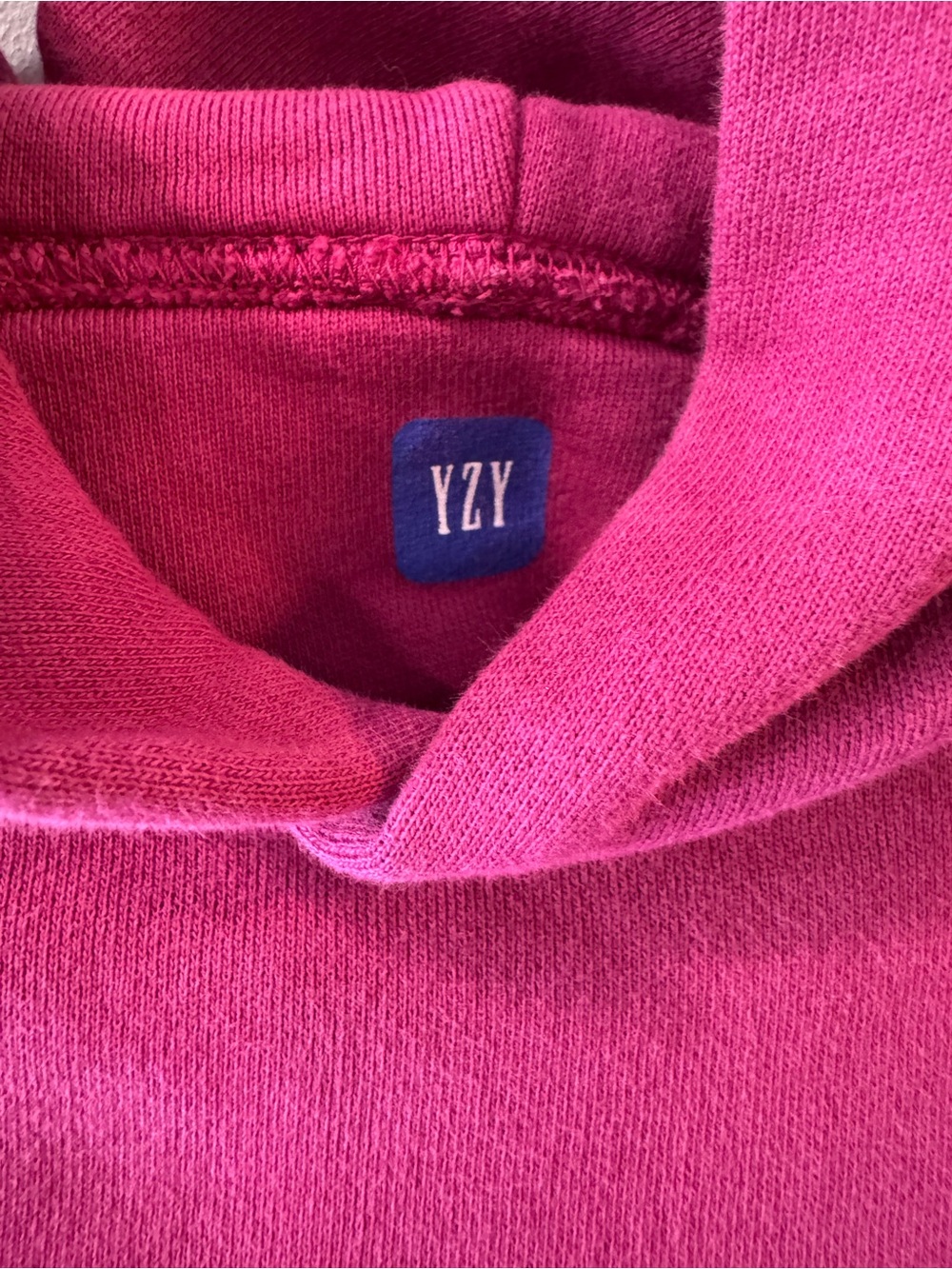 Yeezy Gap Perfect Hoodie Raspberry Small - Picture 3 of 4